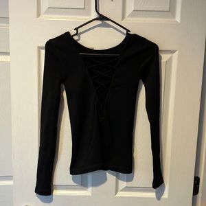 Intimately by Free People Long Sleeve Bodycon Shirt Sz M/L